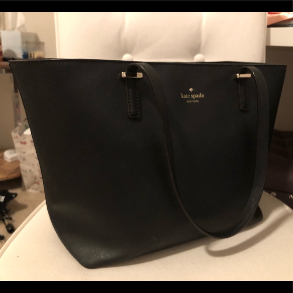 Black Kate Spade tote handbag